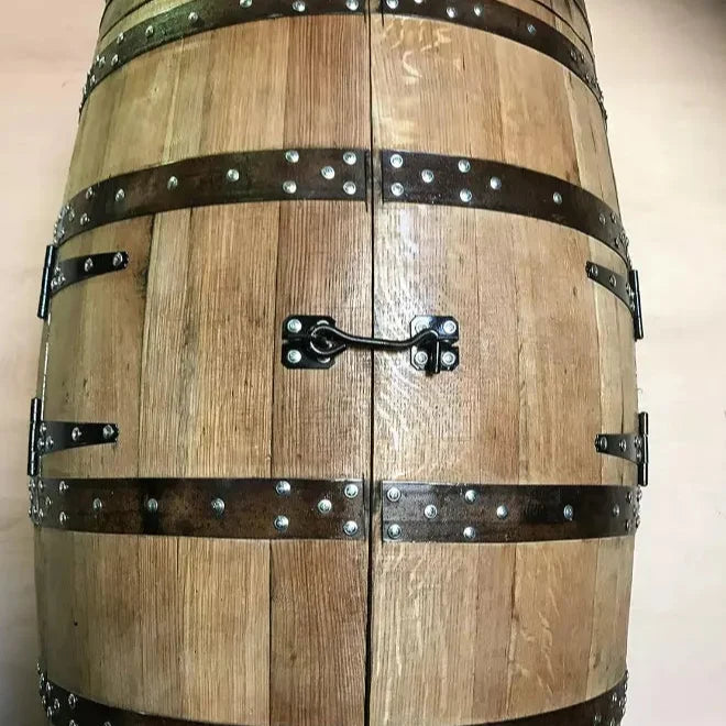Whisky Barrel Scotch Reclaimed Cask - Drinks Cabinet - Oak Barrel - Home Bar