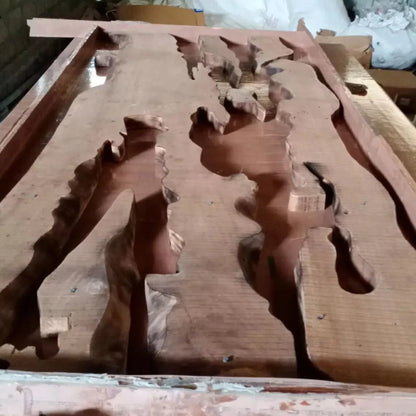 Modern Handmade Clear Epoxy Resin Table - Unique Coffee & Dining Table for Home